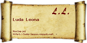 Luda Leona névjegykártya